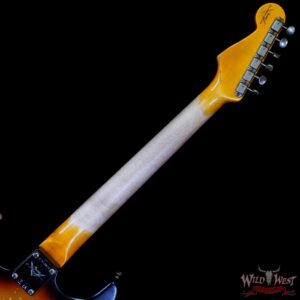 Fender Custom Shop 1961 Stratocaster Heavy Relic Super Faded Aged 3 Tone Sunburst - Image 5