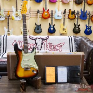 Fender Custom Shop 1961 Stratocaster Heavy Relic Super Faded Aged 3 Tone Sunburst - Image 6