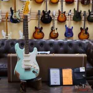 Fender Custom Shop 1959 Stratocaster AAA Rosewood Board Hand-Wound Pickups Heavy Relic Faded Aged Surf Green - Image 6