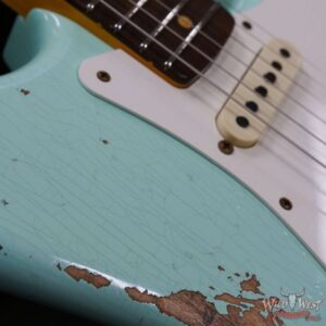 Fender Custom Shop 1959 Stratocaster AAA Rosewood Board Hand-Wound Pickups Heavy Relic Faded Aged Surf Green - Image 9