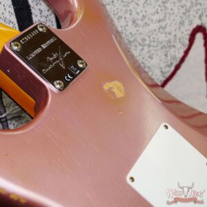 Fender Custom Shop 1959 Stratocaster AAA Rosewood Board Relic Faded Aged Burgundy Mist Metallic - Image 12