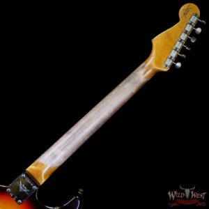 Fender Custom Shop 1959 Stratocaster AAA Rosewood Fingerboard Heavy Relic Faded Aged Chocolate 3-Color Sunburst - Image 5