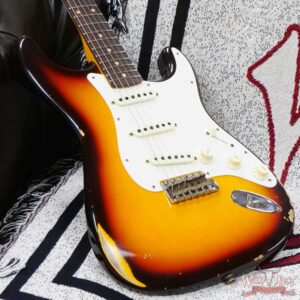 Fender Custom Shop Limited Edition 1959 59’ Stratocaster Relic Super Faded Chocolate 3-Color Sunburst - Image 8