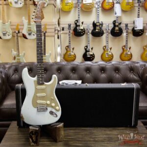 2017 NAMM Fender Custom Shop 30th Anniversary LTD 1960 Roasted Stratocaster Relic Faded Sonic Blue - Image 12