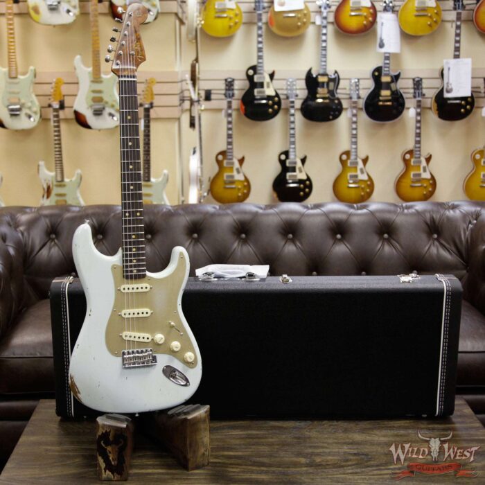 2017 NAMM Fender Custom Shop 30th Anniversary LTD 1960 Roasted Stratocaster Relic Faded Sonic Blue - Image 12