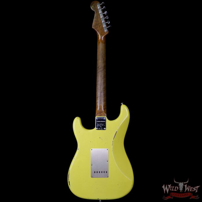 2017 NAMM Fender Custom Shop 30th Anniversary LTD 1960 Roasted Stratocaster Relic Graffiti Yellow - Image 6