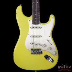 2017 NAMM Fender Custom Shop 30th Anniversary LTD 1960 Roasted Stratocaster Relic Graffiti Yellow - Image 3