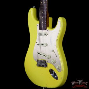 2017 NAMM Fender Custom Shop 30th Anniversary LTD 1960 Roasted Stratocaster Relic Graffiti Yellow - Image 2