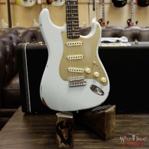 2017 NAMM Fender Custom Shop 30th Anniversary LTD 1960 Roasted Stratocaster Relic Faded Sonic Blue - Image 13