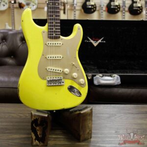 2017 NAMM Fender Custom Shop 30th Anniversary LTD 1960 Roasted Stratocaster Relic Graffiti Yellow - Image 13