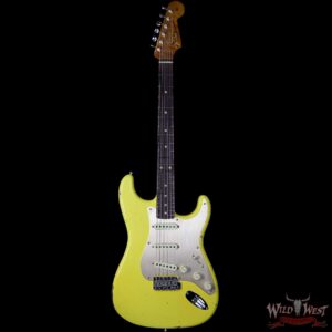 2017 NAMM Fender Custom Shop 30th Anniversary LTD 1960 Roasted Stratocaster Relic Graffiti Yellow - Image 5