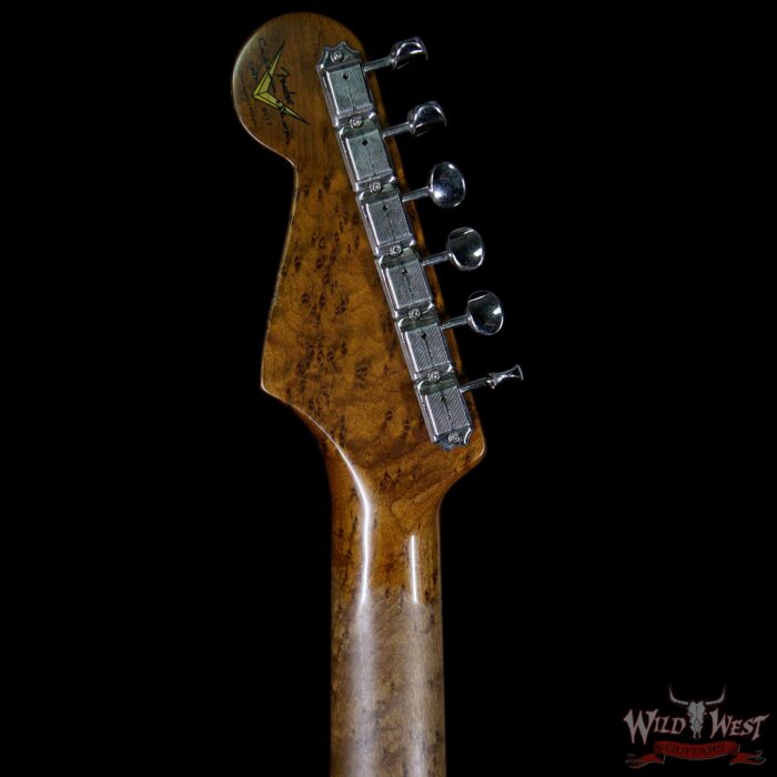 2017 NAMM Fender Custom Shop 30th Anniversary LTD 1960 Roasted Stratocaster Relic Graffiti Yellow - Image 10