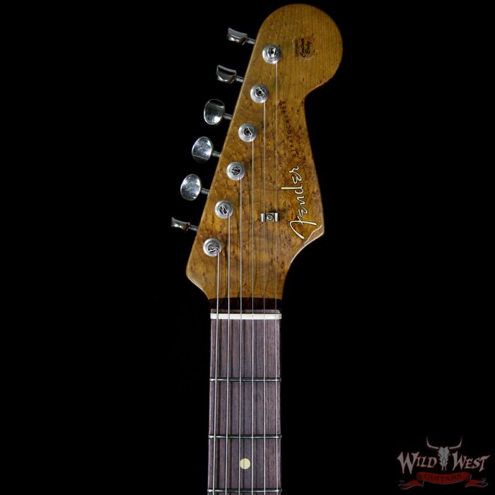 2017 NAMM Fender Custom Shop 30th Anniversary LTD 1960 Roasted Stratocaster Relic Graffiti Yellow - Image 8