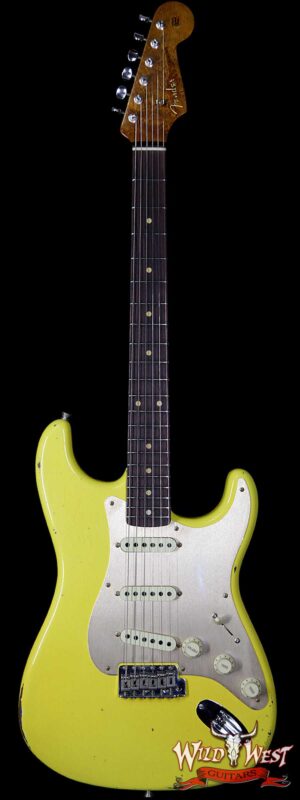 2017 NAMM Fender Custom Shop 30th Anniversary LTD 1960 Roasted Stratocaster Relic Graffiti Yellow