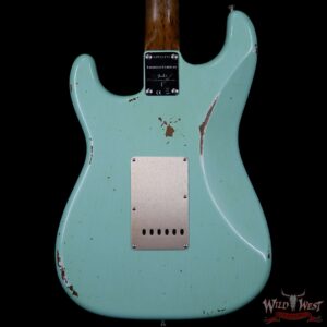2017 NAMM Fender Custom Shop 30th Anniversary LTD 1960 Roasted Stratocaster Relic Aged Surf Green - Image 7