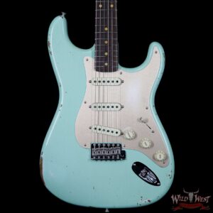2017 NAMM Fender Custom Shop 30th Anniversary LTD 1960 Roasted Stratocaster Relic Aged Surf Green - Image 3