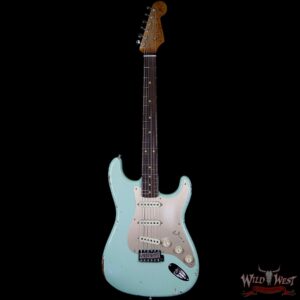 2017 NAMM Fender Custom Shop 30th Anniversary LTD 1960 Roasted Stratocaster Relic Aged Surf Green - Image 5