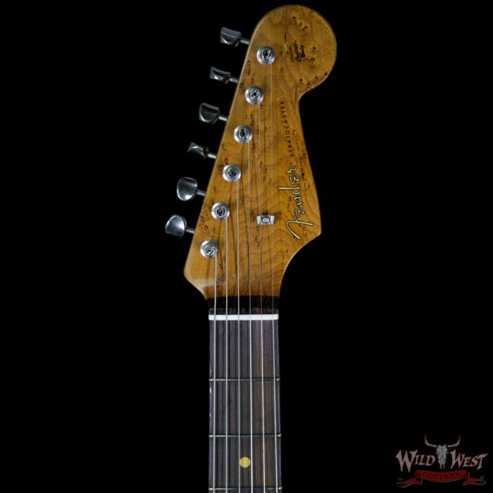 2017 NAMM Fender Custom Shop 30th Anniversary LTD 1960 Roasted Stratocaster Relic Aged Surf Green - Image 8