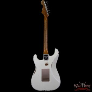 Fender Custom Shop 1960 Roasted Stratocaster Relic AAA Birdseye Maple Neck 3A Rosewood Slab Board Aged Olympic White - Image 5