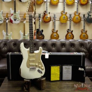 Fender Custom Shop 1960 Roasted Stratocaster Relic AAA Birdseye Maple Neck 3A Rosewood Slab Board Aged Olympic White - Image 11