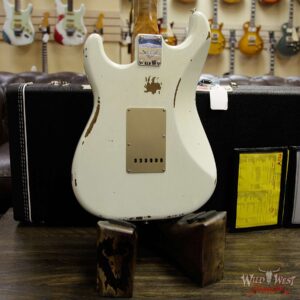 Fender Custom Shop 1960 Roasted Stratocaster Relic AAA Birdseye Maple Neck 3A Rosewood Slab Board Aged Olympic White - Image 15