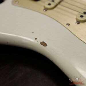Fender Custom Shop 1960 Roasted Stratocaster Relic AAA Birdseye Maple Neck 3A Rosewood Slab Board Aged Olympic White - Image 13