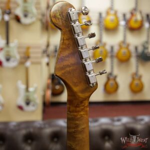 Fender Custom Shop 1960 Roasted Stratocaster Relic AAA Birdseye Maple Neck 3A Rosewood Slab Board Aged Olympic White - Image 9
