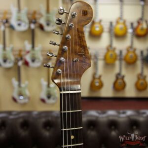 Fender Custom Shop 1960 Roasted Stratocaster Relic AAA Birdseye Maple Neck 3A Rosewood Slab Board Aged Olympic White - Image 7