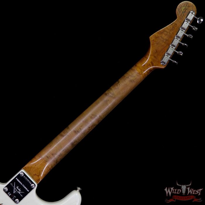 Fender Custom Shop 1960 Roasted Stratocaster Relic AAA Birdseye Maple Neck 3A Rosewood Slab Board Aged Olympic White - Image 10