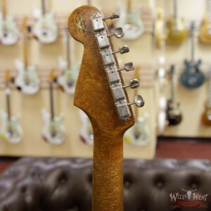 Fender Custom Shop 30th Anniversary LTD Roasted 1960 Stratocaster Relic Birdseye Neck Rosewood Board Aged Olympic White - Image 10