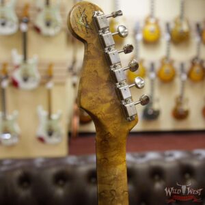 Fender Custom Shop Roasted 1960 Stratocaster Relic Birdseye Maple Neck AAA Rosewood Aged Vintage White - Image 9