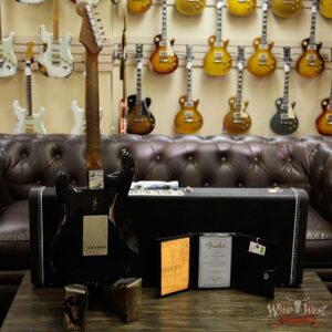 Fender Custom Shop 1960 Roasted Stratocaster Relic Birdseye Maple Neck AAA Rosewood Board Black - Image 13