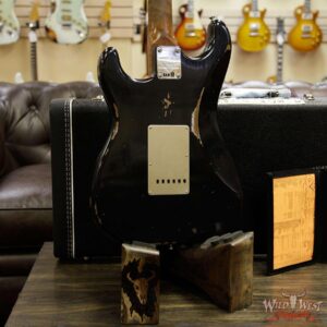 Fender Custom Shop 1960 Roasted Stratocaster Relic Birdseye Maple Neck AAA Rosewood Board Black - Image 14