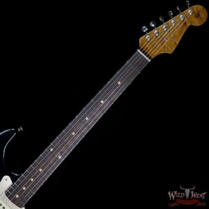 Fender Custom Shop 1960 Roasted Stratocaster Relic 3A Birdseye Maple Neck 3A Rosewood Slab Board Black - Image 5