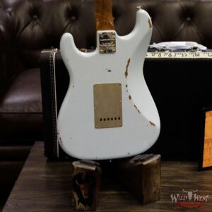 Fender Custom Shop 1960 Roasted Stratocaster Relic Birdseye Neck Rosewood Fingerboard Faded Sonic Blue - Image 14