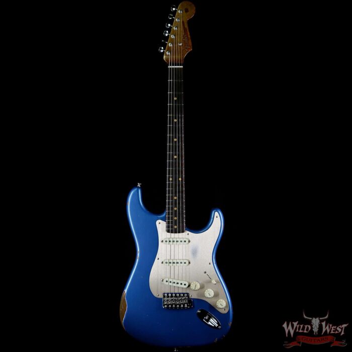 Fender Custom Shop 1960 Roasted Stratocaster Relic Birdseye Neck Rosewood Board Lake Placid Blue - Image 4