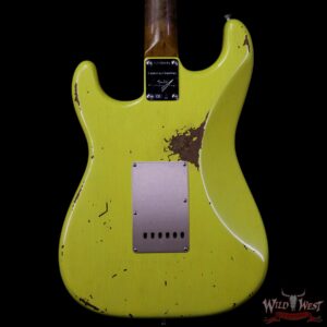 Fender Custom Shop 1960 Roasted Stratocaster Relic Birdseye Maple Neck AAA Rosewood Graffiti Yellow - Image 6