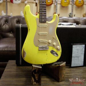 Fender Custom Shop 1960 Roasted Stratocaster Relic Birdseye Maple Neck AAA Rosewood Graffiti Yellow - Image 13