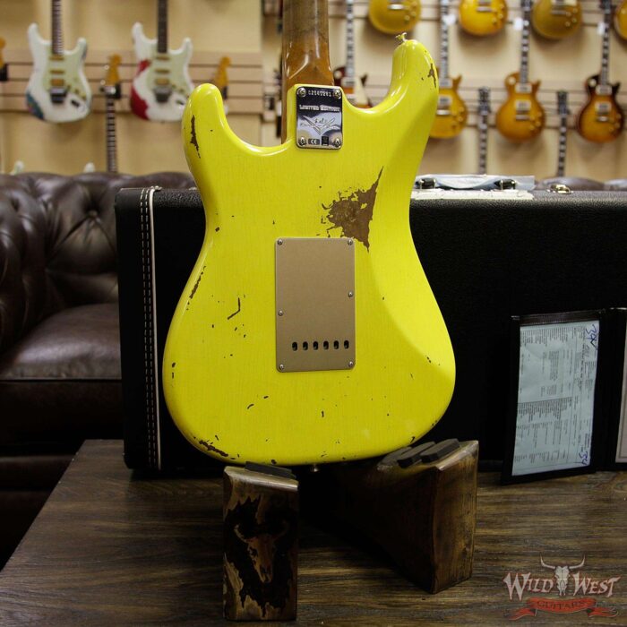 Fender Custom Shop 1960 Roasted Stratocaster Relic Birdseye Maple Neck AAA Rosewood Graffiti Yellow - Image 15