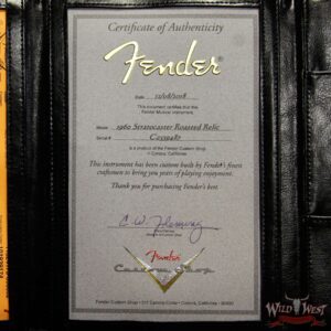 Fender Custom Shop 1960 Roasted Stratocaster Relic 3A Birdseye Neck with 3A Rosewood Slab Board Olympic White - Image 12