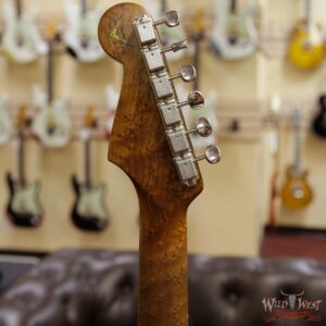 Fender Custom Shop 1960 Roasted Stratocaster Relic 3A Birdseye Neck with 3A Rosewood Slab Board Olympic White - Image 6