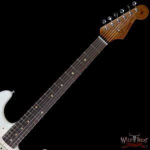 Fender Custom Shop 1960 Roasted Stratocaster Relic 3A Birdseye Neck with 3A Rosewood Slab Board Olympic White - Image 5