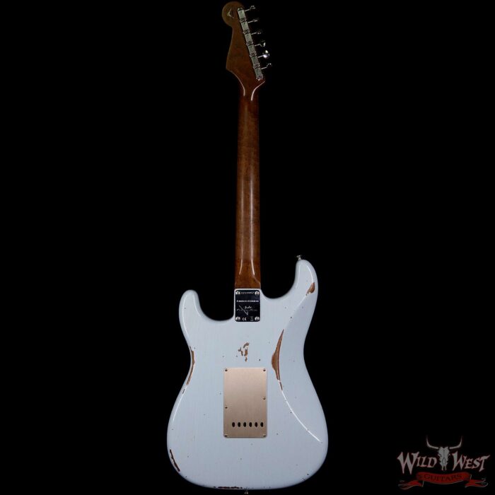 Fender Custom Shop 1960 Roasted Stratocaster Relic Birdseye Maple Neck Rosewood Fingerboard Sonic Blue - Image 5