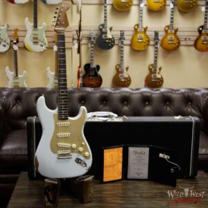 Fender Custom Shop 1960 Roasted Stratocaster Relic Birdseye Maple Neck Rosewood Fingerboard Sonic Blue - Image 13