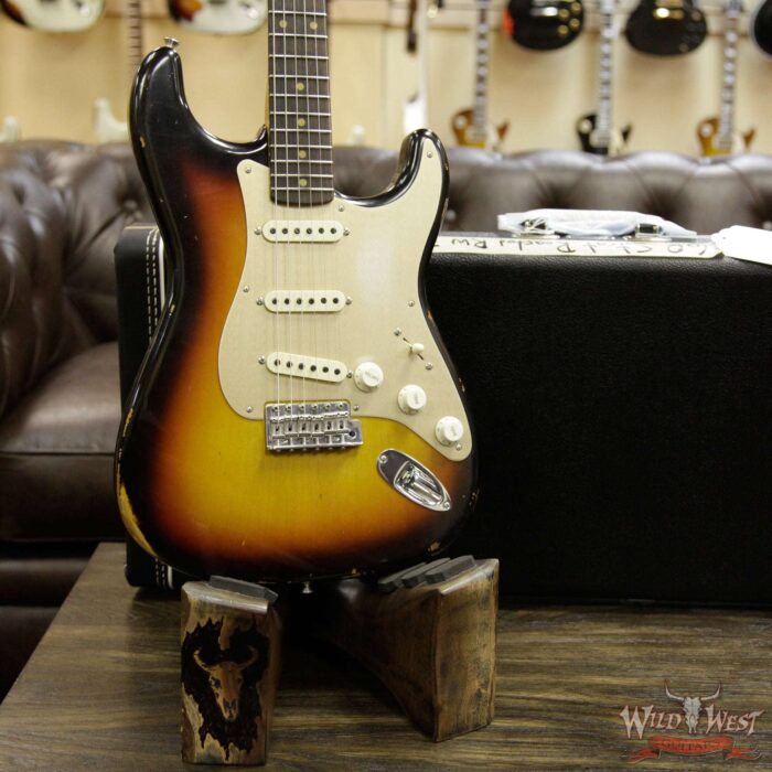 2017 NAMM Fender Custom Shop 30th LTD 1960 Roasted Stratocaster Relic Faded 3 Tone Sunburst - Image 13