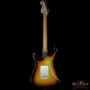 2017 NAMM Fender Custom Shop 30th Anniversary LTD 1960 Roasted Stratocaster Relic 3 Tone Sunburst - Image 6