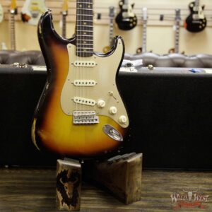 2017 NAMM Fender Custom Shop 30th Anniversary LTD 1960 Roasted Stratocaster Relic 3 Tone Sunburst - Image 13