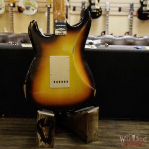 2017 NAMM Fender Custom Shop 30th Anniversary LTD 1960 Roasted Stratocaster Relic 3 Tone Sunburst - Image 15