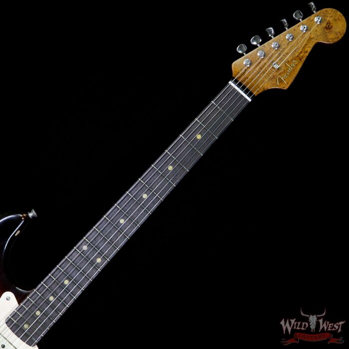 2017 NAMM Fender Custom Shop 30th Anniversary LTD 1960 Roasted Stratocaster Relic 3 Tone Sunburst - Image 9