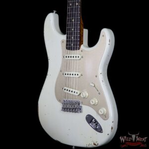 2017 NAMM Fender Custom Shop 30th Anniversary LTD 1960 Roasted Stratocaster Relic Aged Olympic White - Image 2